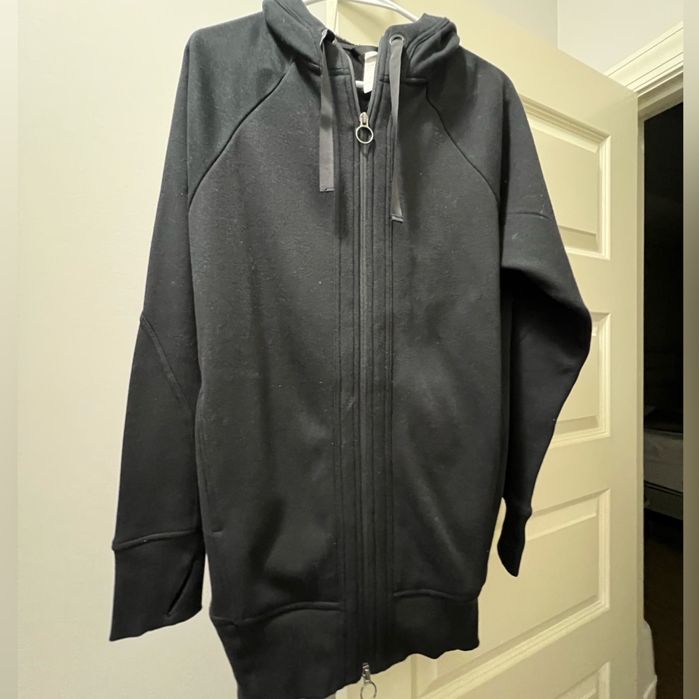 Athleta long line fleece hooded jacket